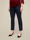 Dorothy Perkins Maternity Navy Overbump Ankle Grazer Trousers thumbnail 5