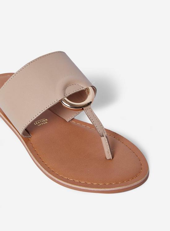 Dorothy Perkins Beige Jenner Leather Sandals 5
