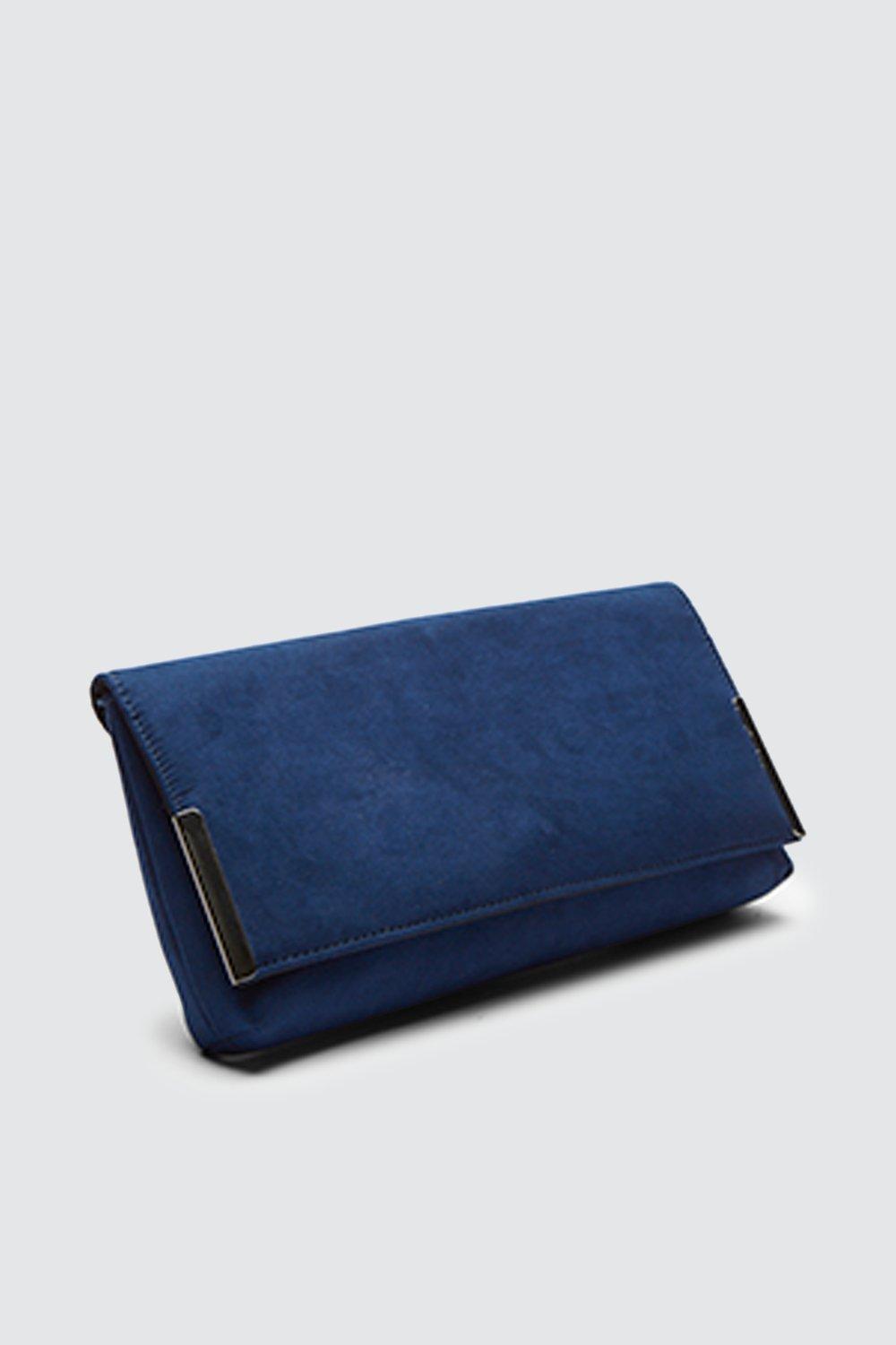 Dorothy perkins navy online clutch bag