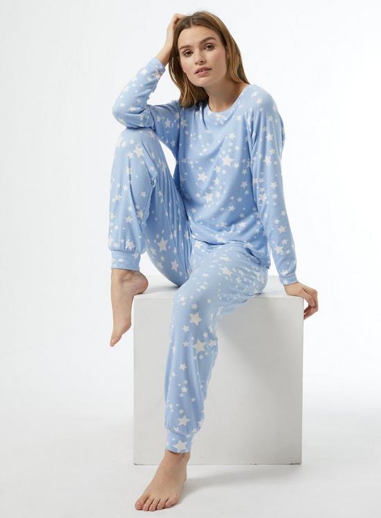 Dorothy Perkins Blue Star Print Pyjama Set 1