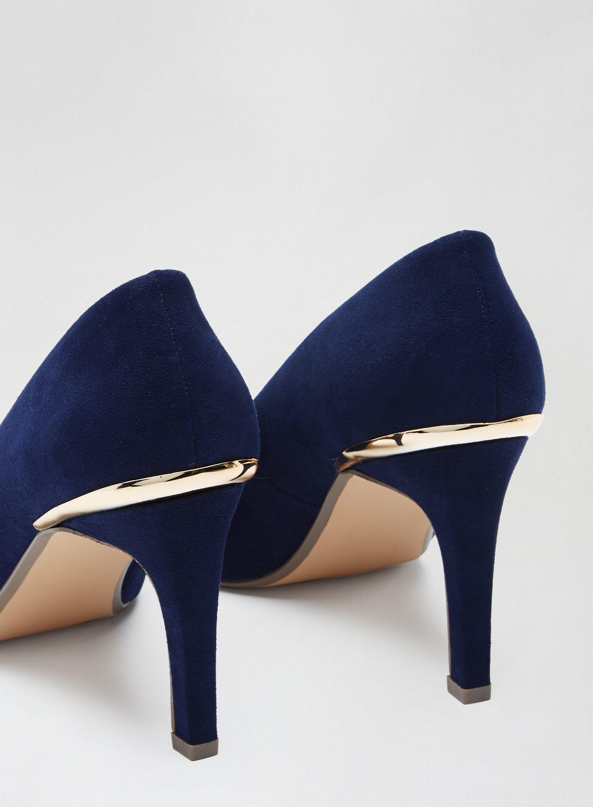 Dorothy perkins navy court hot sale shoes