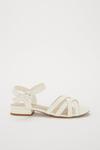 Dorothy Perkins Wide Fit White Shelly Heeled Sandal thumbnail 2