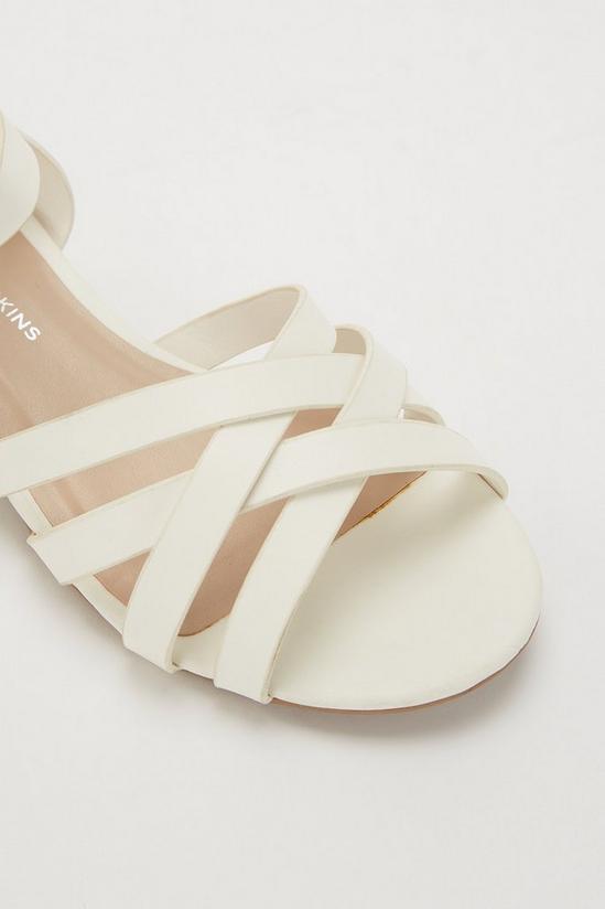 Dorothy Perkins Wide Fit White Shelly Heeled Sandal 3