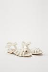 Dorothy Perkins Wide Fit White Shelly Heeled Sandal thumbnail 4