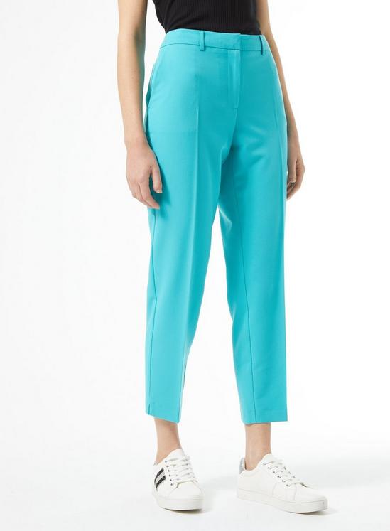 Dorothy Perkins Turquoise Ankle Grazer Trousers 4