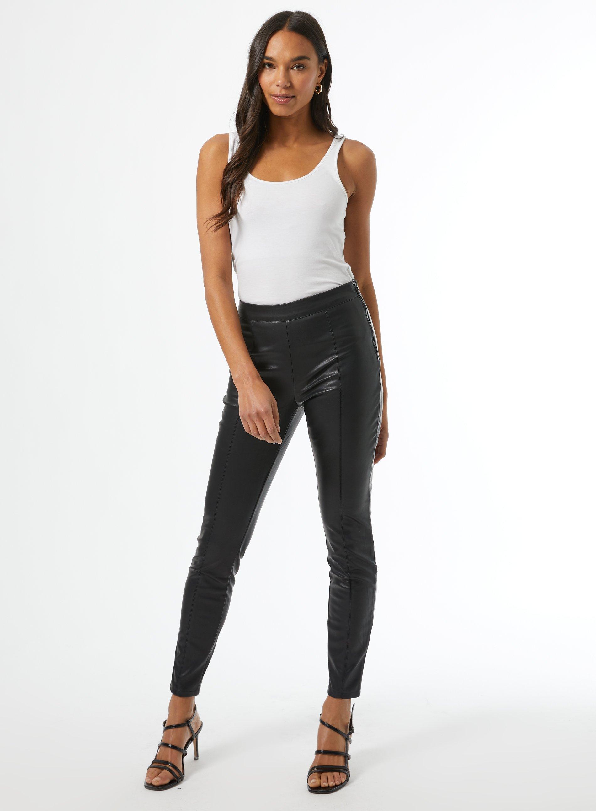 Dorothy perkins leather look on sale jeans