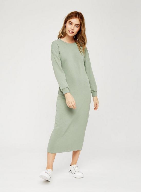 Dorothy Perkins Petite Pistachio Knitted Dress 1