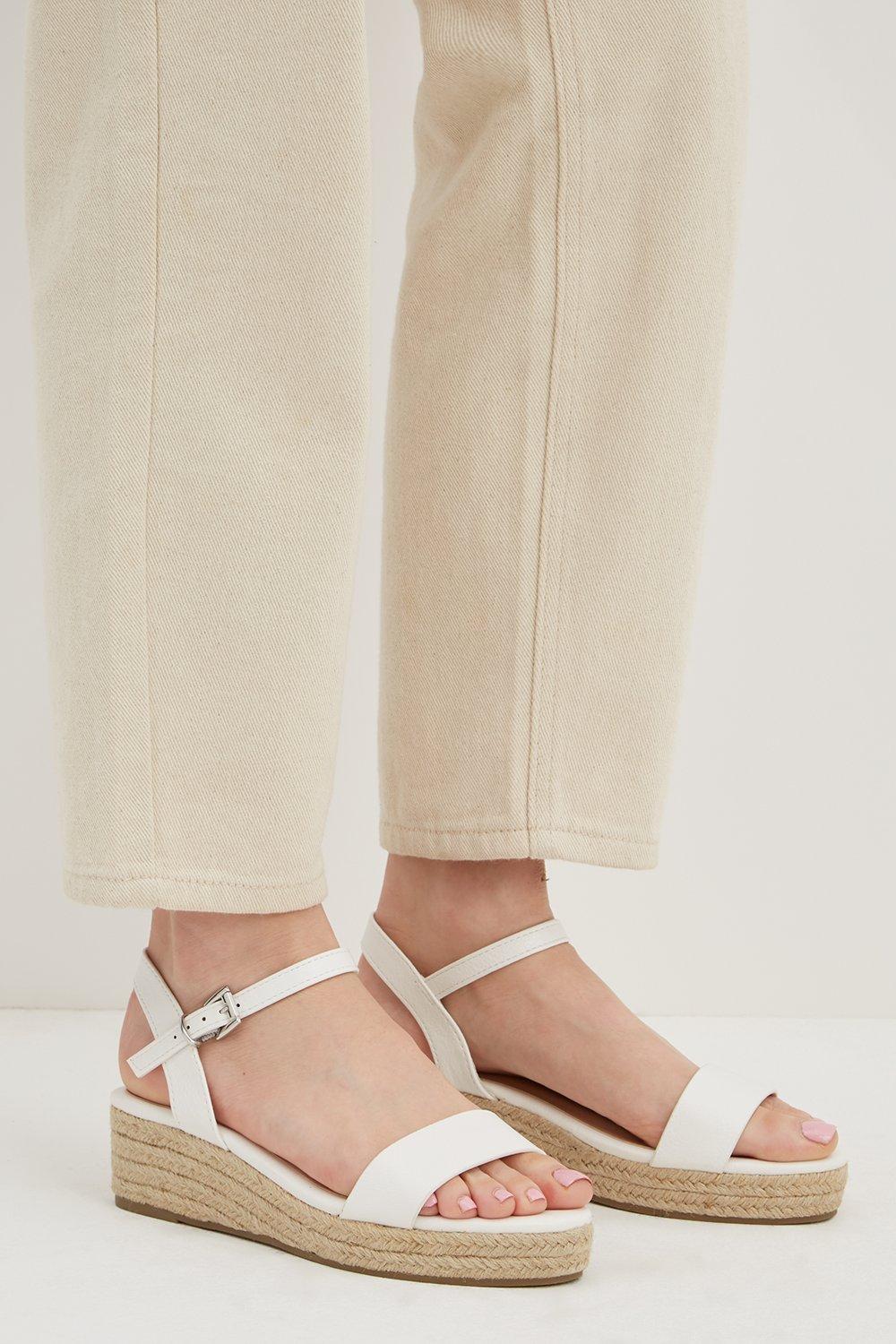 Dorothy perkins white sandals sale