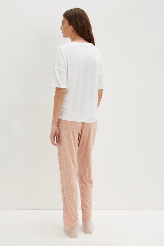 Dorothy Perkins Love T-Shirt and Spot Trouser Pyjama Set 3