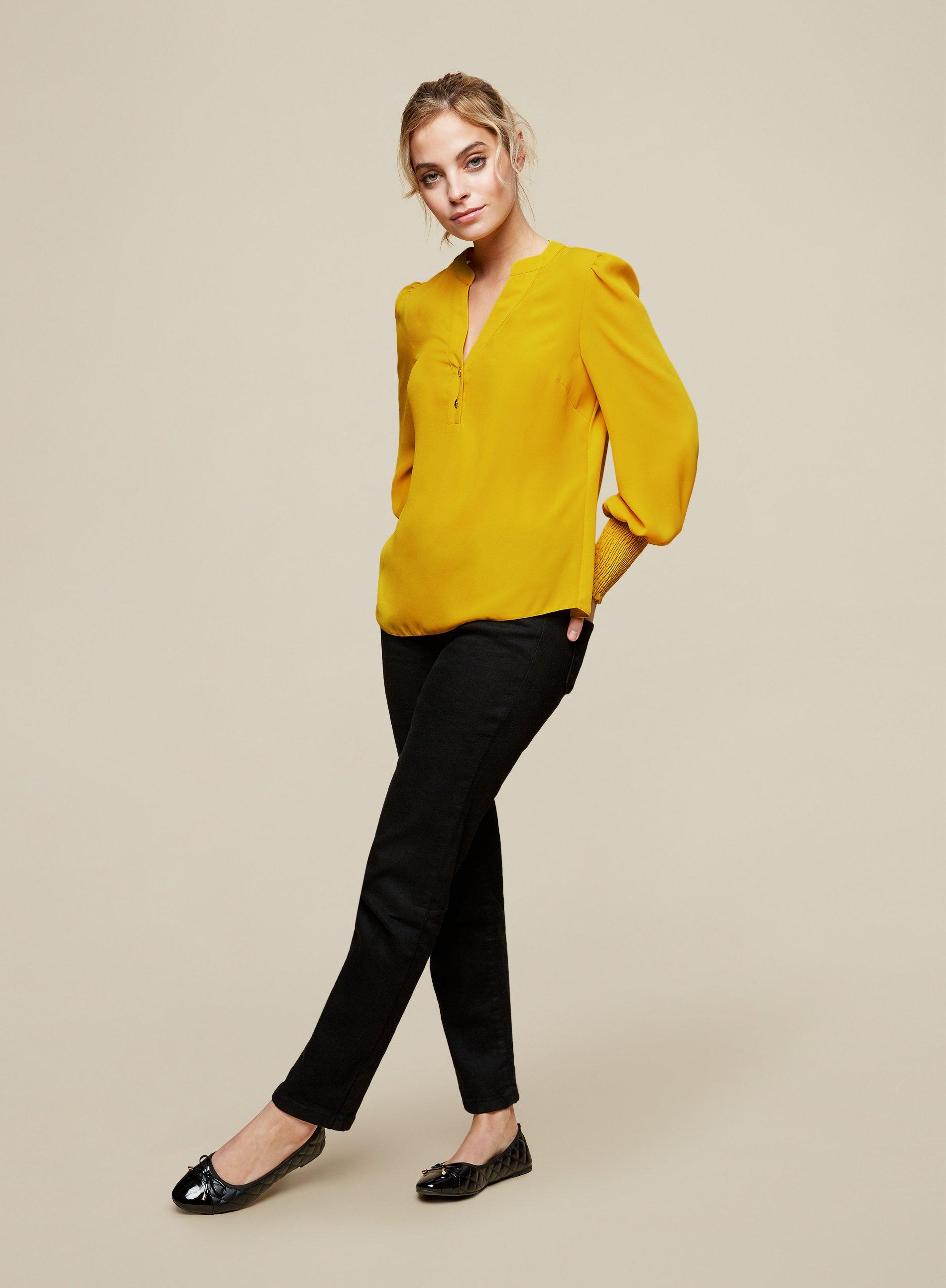 Dorothy perkins store yellow blouse