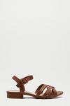 Dorothy Perkins Wide Fit Tan Shelly Heeled Sandals thumbnail 1