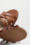 Dorothy Perkins Wide Fit Tan Shelly Heeled Sandals thumbnail 4