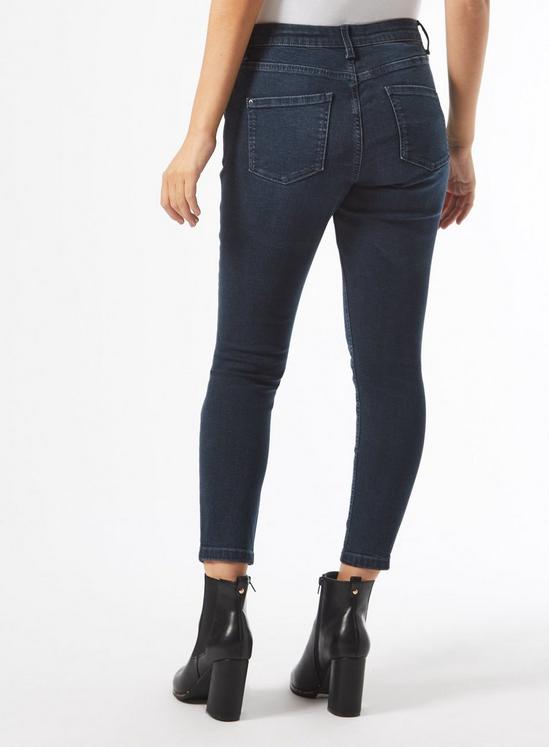 Dorothy Perkins Petite Blue Darcy Ripped Jeans 3