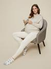 Dorothy Perkins Maternity Beige Lounge Knitted Hoodie thumbnail 3