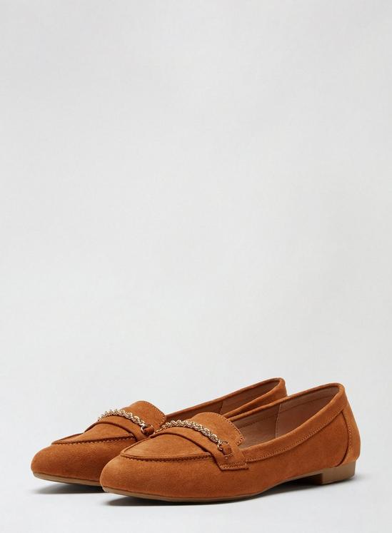 Dorothy Perkins Tan Preppy Loafers 1