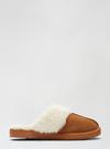 Dorothy Perkins Brown Suede Slippers thumbnail 4