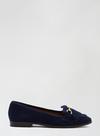 Dorothy Perkins Navy Lime Leather Loafers thumbnail 2