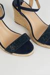 Dorothy Perkins Wide Fit Raa Raa Embellished Wedge Sandals thumbnail 4