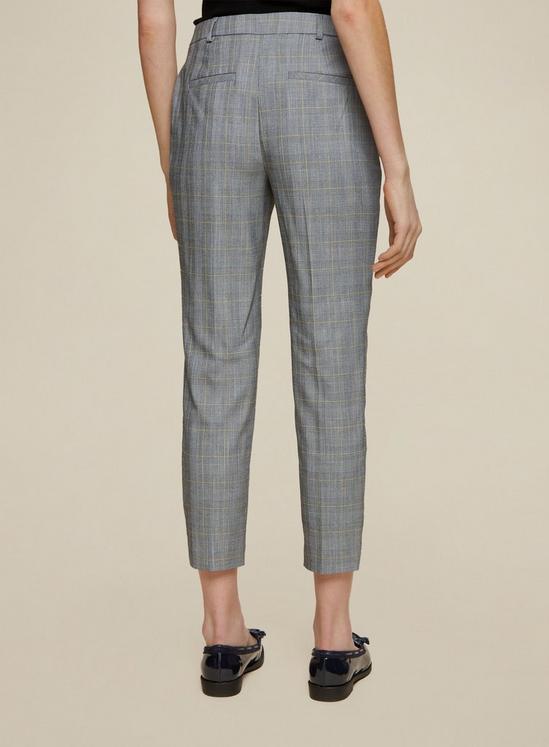Dorothy Perkins Grey Check Print Ankle Grazer Trousers 2