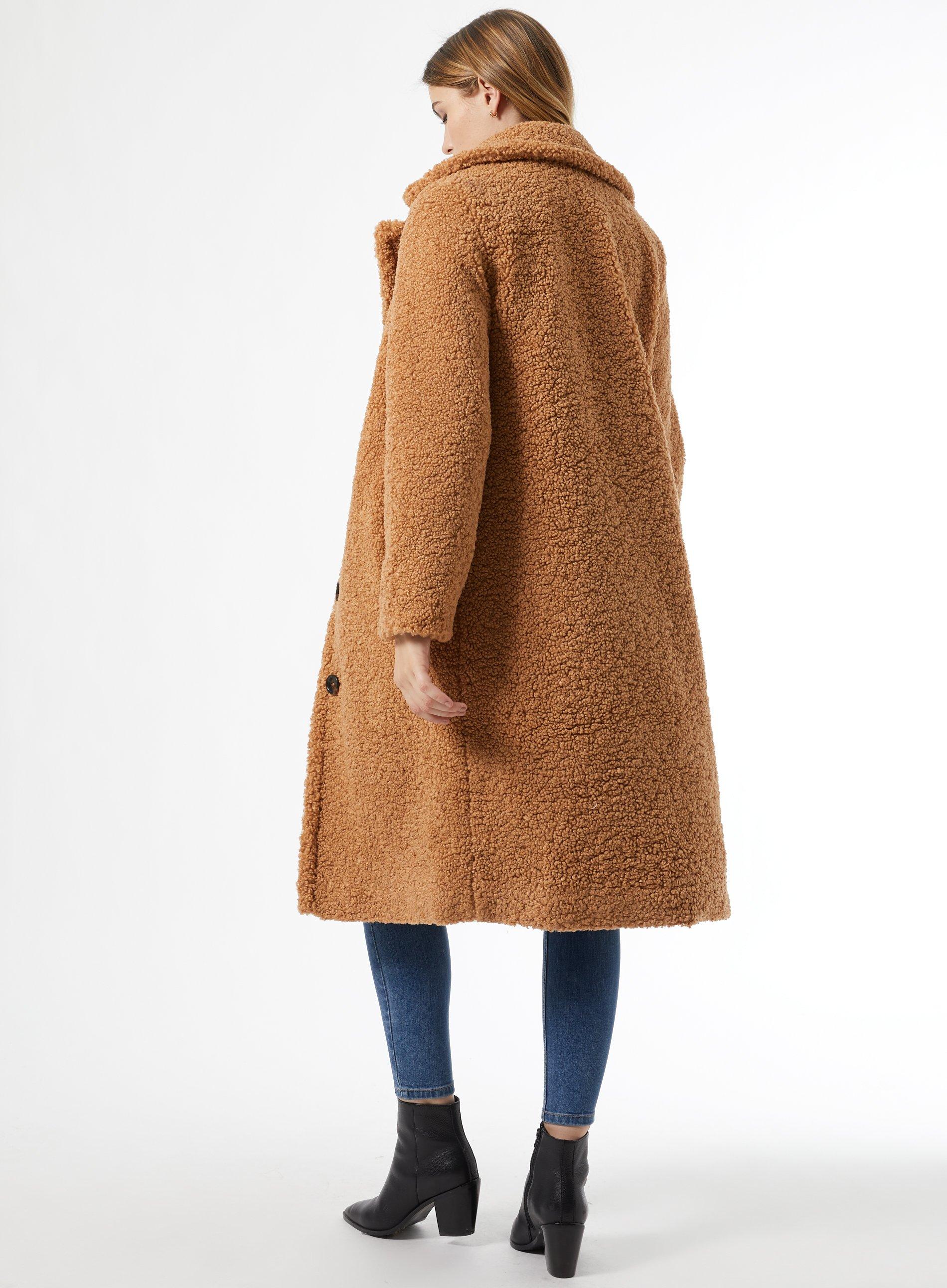 Extra long deals teddy coat