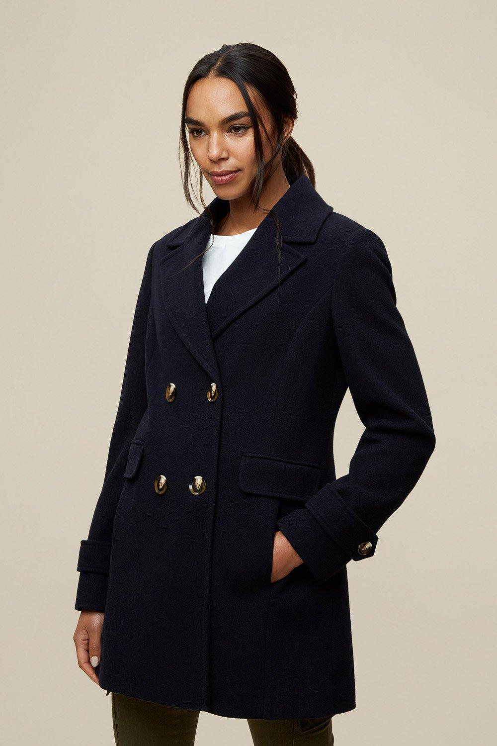 Ladies navy pea on sale coat