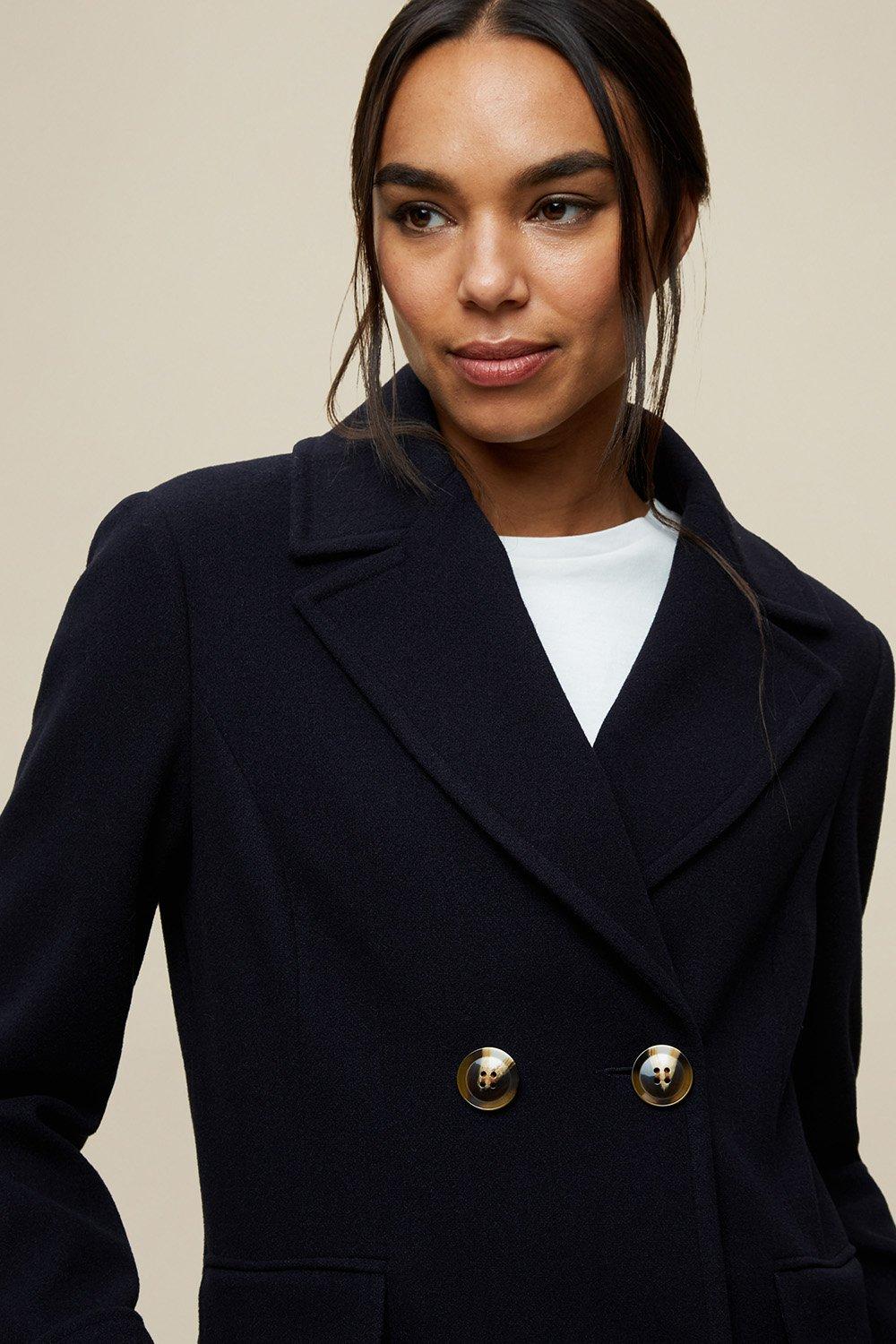 Navy coat deals dorothy perkins