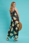 Dorothy Perkins Black Floral Print Beach Slip Dress thumbnail 3