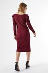 Dorothy Perkins Tall Berry Ruched Sleeve Bodycon Dress thumbnail 4