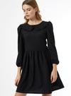 Dorothy Perkins Black Collar Fit and Flare Dress thumbnail 3