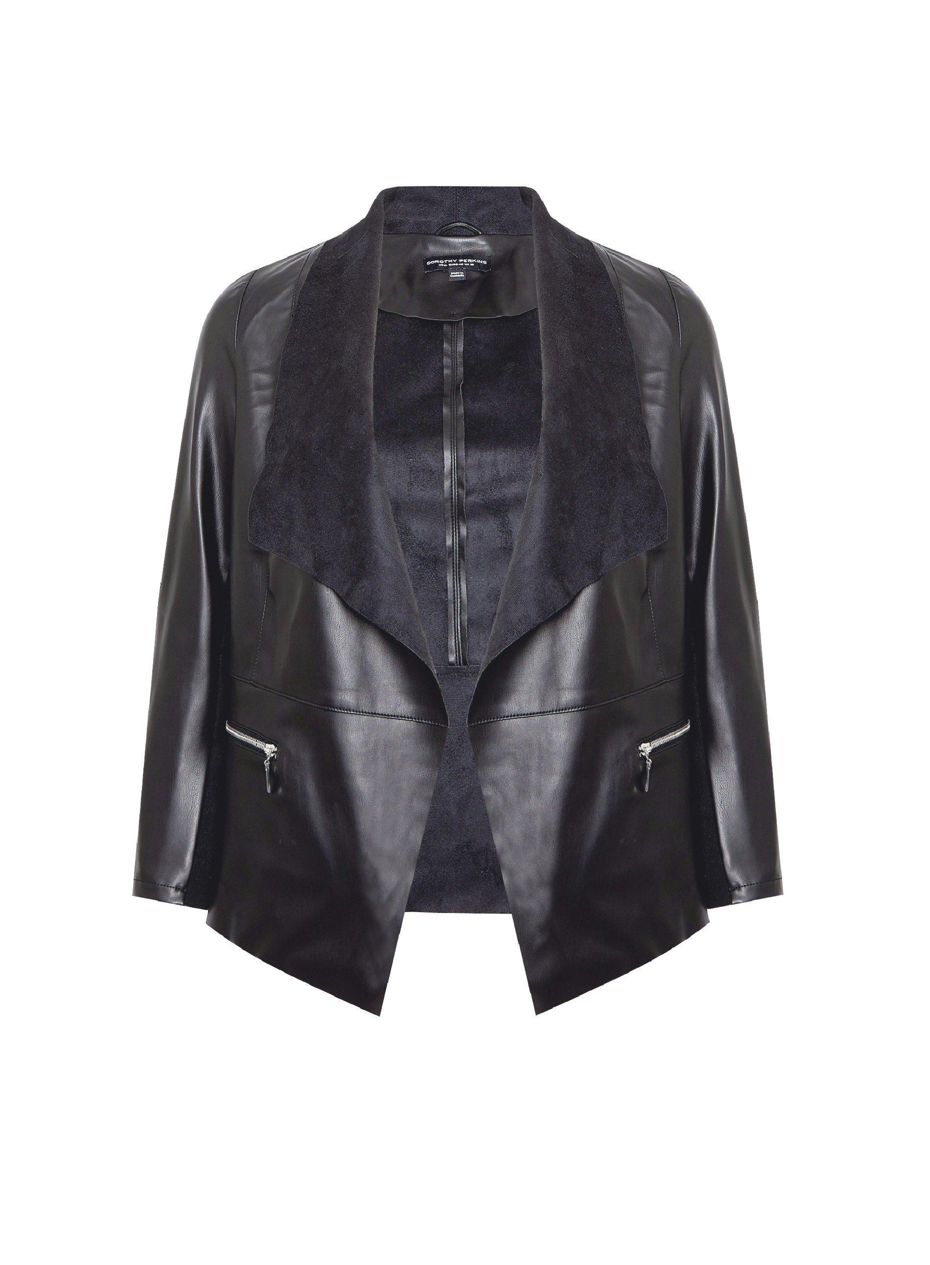 Dorothy perkins 2025 black waterfall jacket