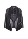 Dorothy Perkins Curve Black Faux Leather Waterfall Jacket thumbnail 4