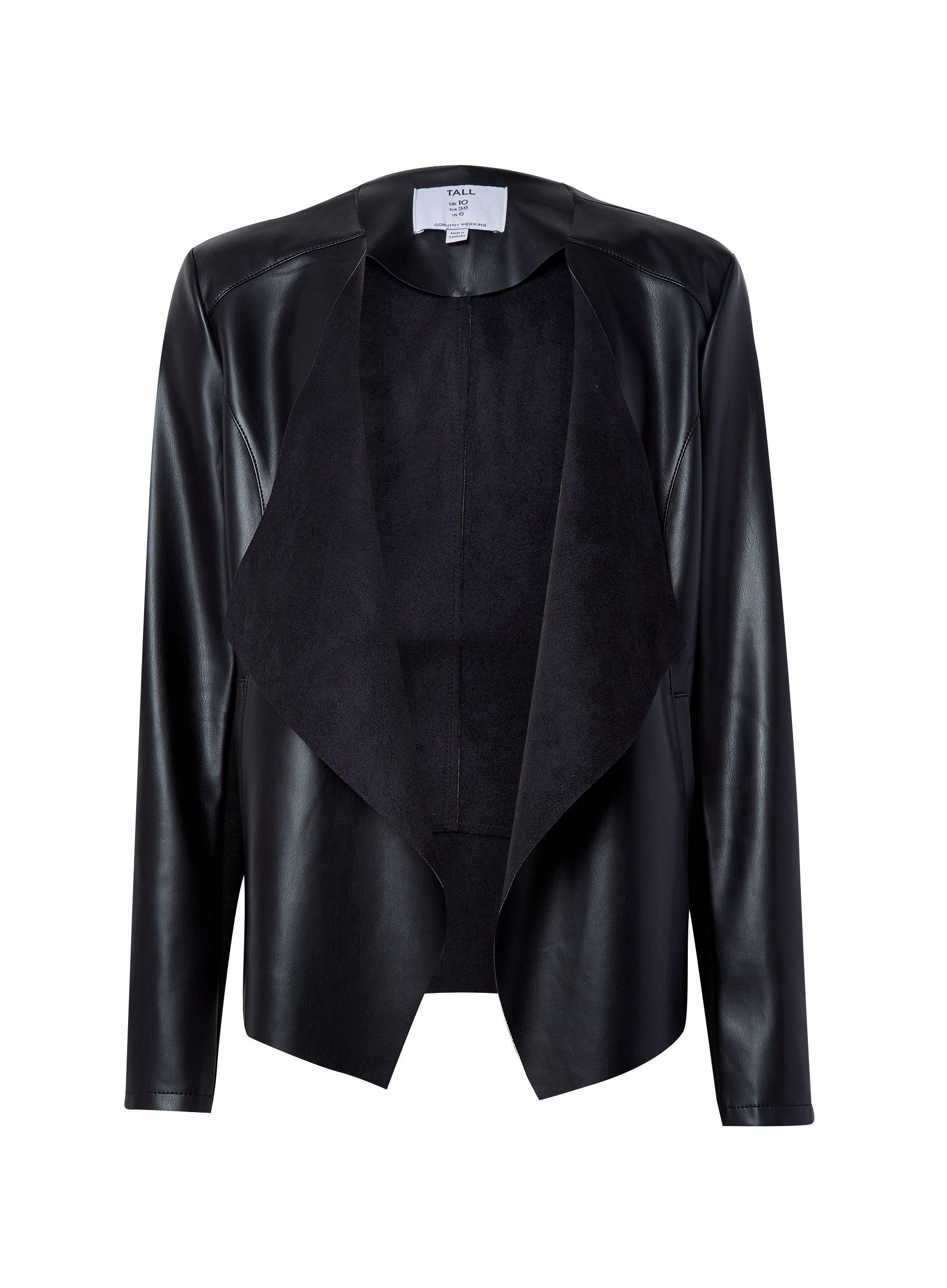 Dorothy perkins black 2025 waterfall jacket