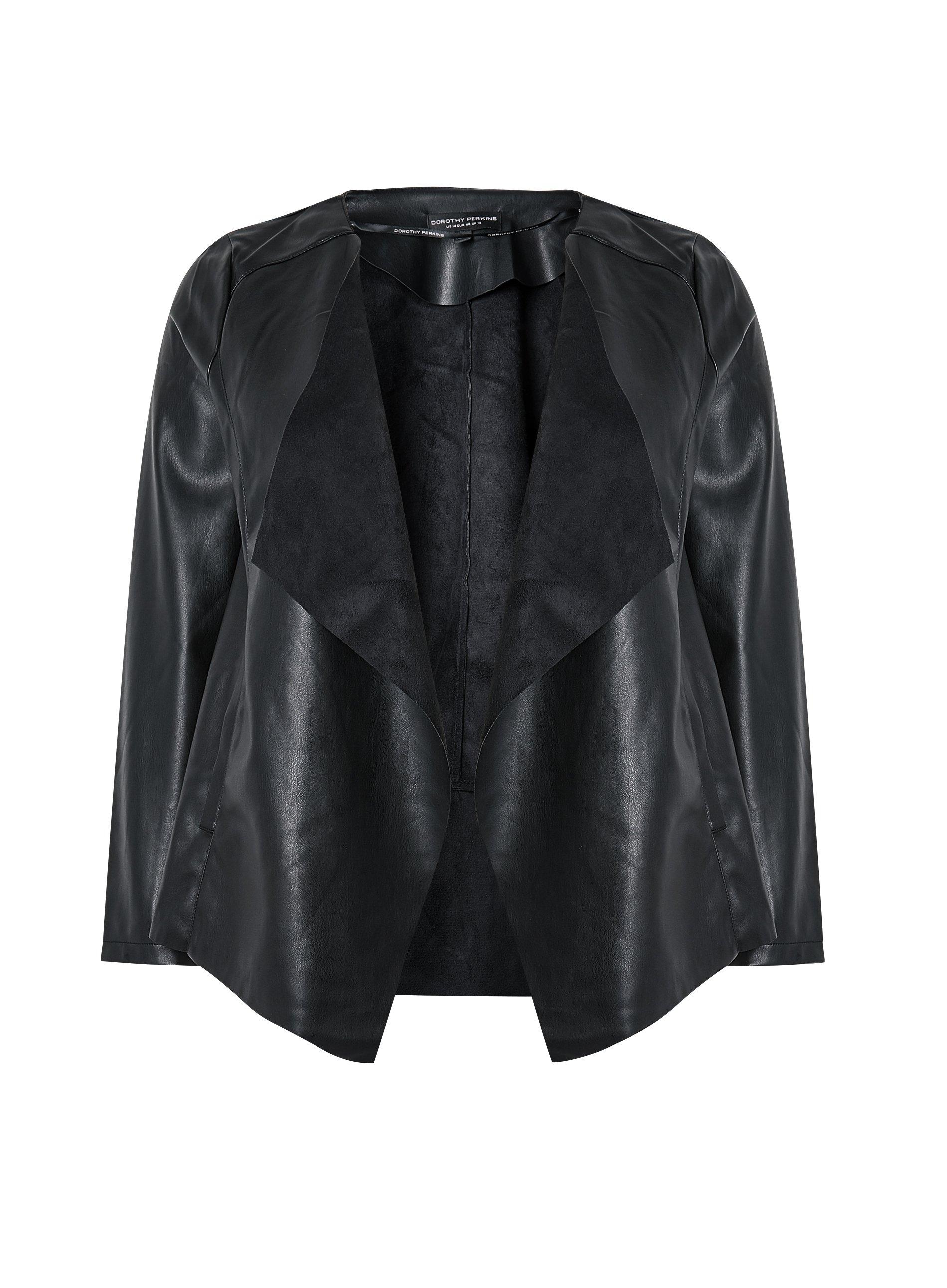 Dorothy perkins black hot sale waterfall jacket