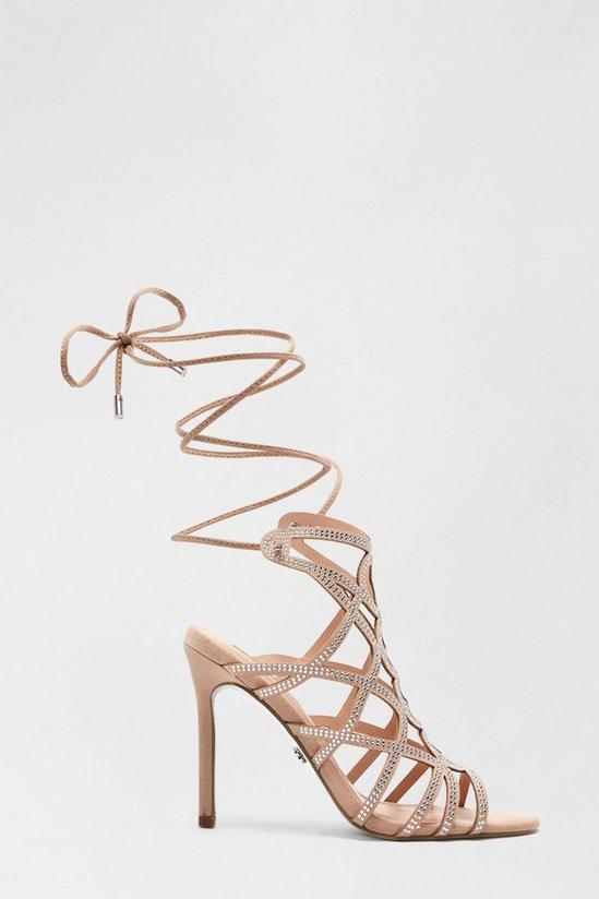 Dorothy Perkins Showcase Spectacular Caged Lace Up Sandal 1