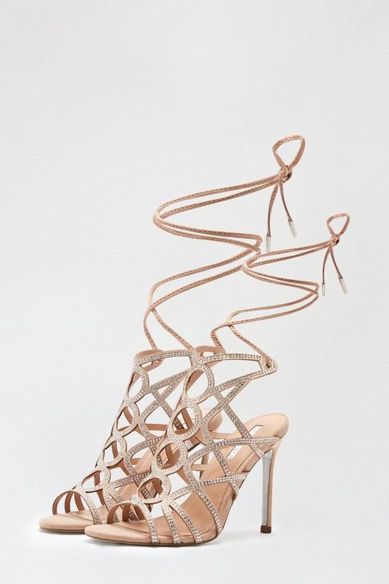 Dorothy Perkins Showcase Spectacular Caged Lace Up Sandal 2