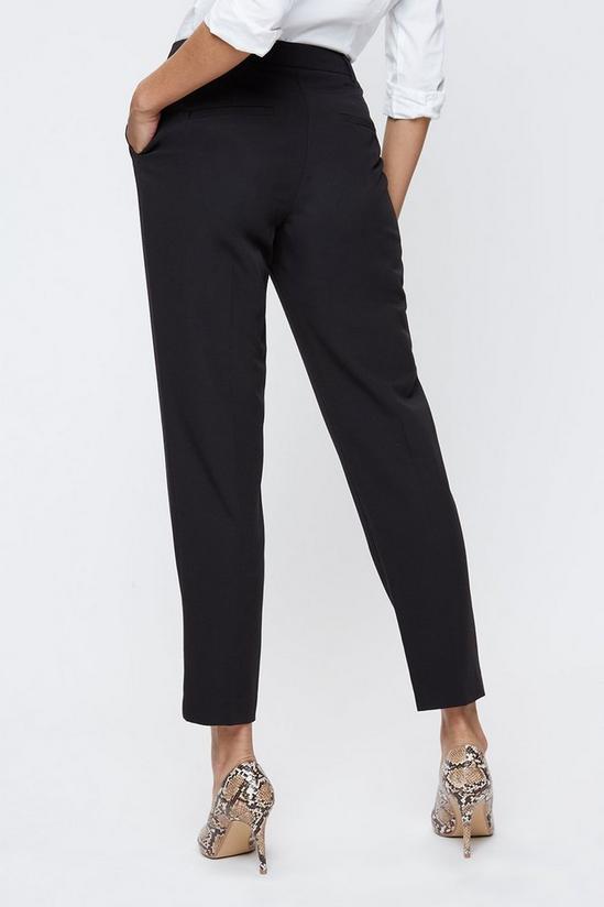 Dorothy Perkins Tall Black Ankle Grazer Trousers 3