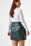 Dorothy Perkins Curve Green Pu Mini Skirt thumbnail 4