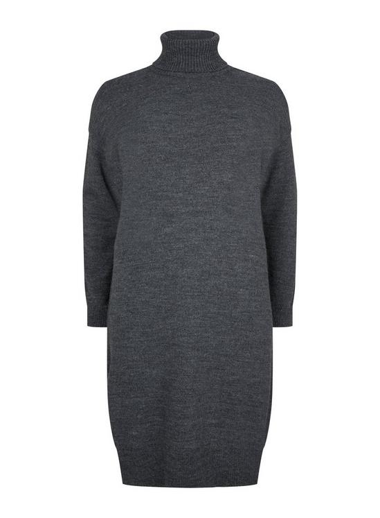 Dorothy Perkins Curve Grey Knitted Dress 4