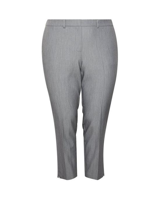 Dorothy Perkins Curve Grey Elastane Ankle Grazer Trousers 4