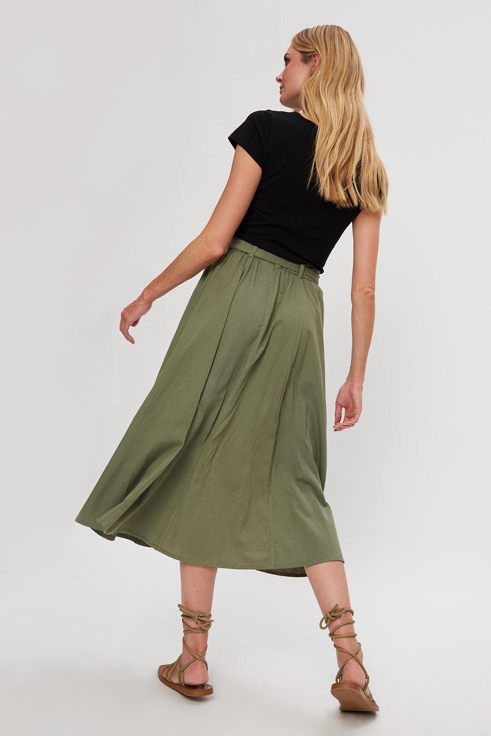 Khaki skirt 2025 dorothy perkins