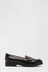 Dorothy Perkins Wide Fit Black Lincoln Loafer thumbnail 1