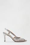 Dorothy Perkins Silver Darby Court Shoes thumbnail 1