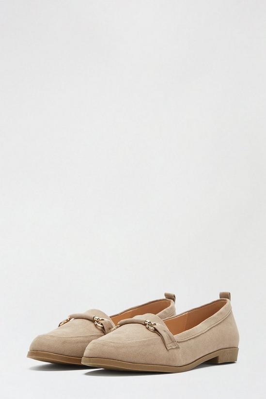 Dorothy Perkins Wide Fit Taupe Loon Loafer 2