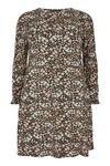 Dorothy Perkins Curve Floral Puff Sleeve Fit And Flare Dress thumbnail 1