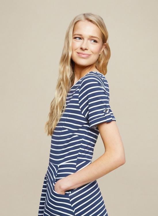Dorothy Perkins Navy Stripe T-Shirt Dress 3