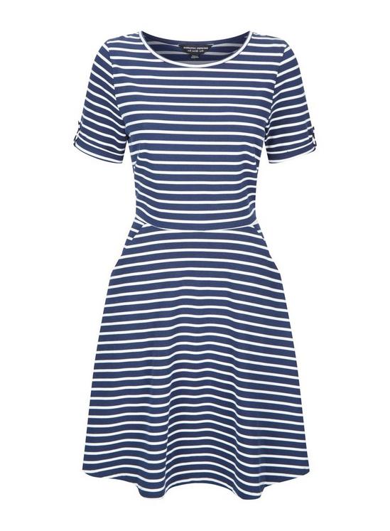 Dorothy Perkins Navy Stripe T-Shirt Dress 4