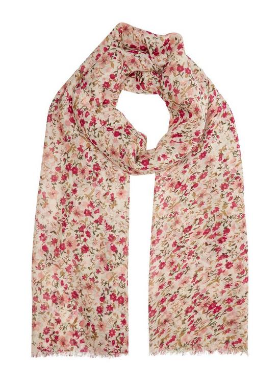 Dorothy Perkins Pink Ditsy Floral Lightweight Scarf 1