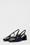 Dorothy Perkins Wide Fit Black and Navy Dalton Court Shoes thumbnail 2