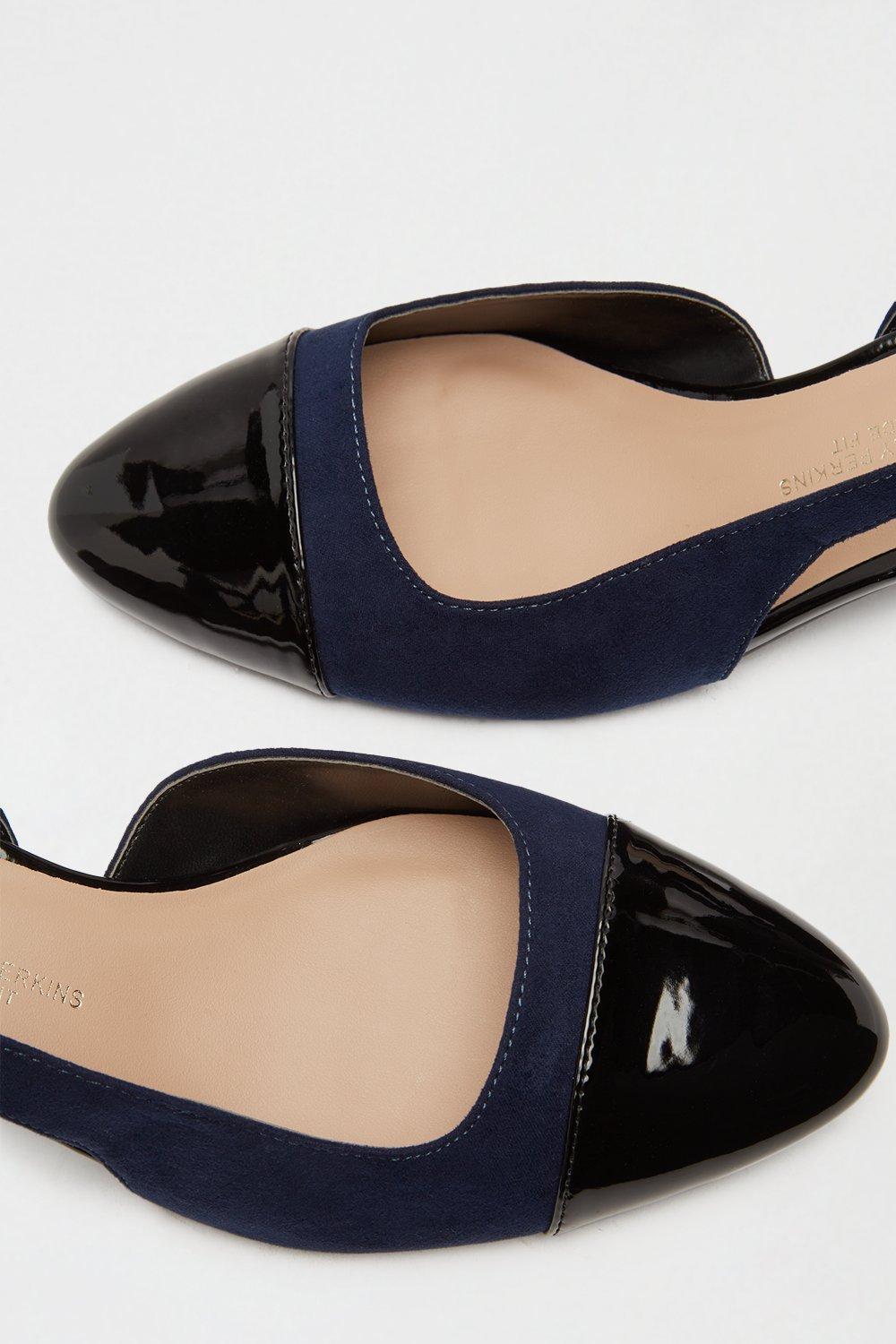 Dorothy perkins navy court shoes sale