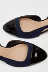 Dorothy Perkins Wide Fit Black and Navy Dalton Court Shoes thumbnail 3